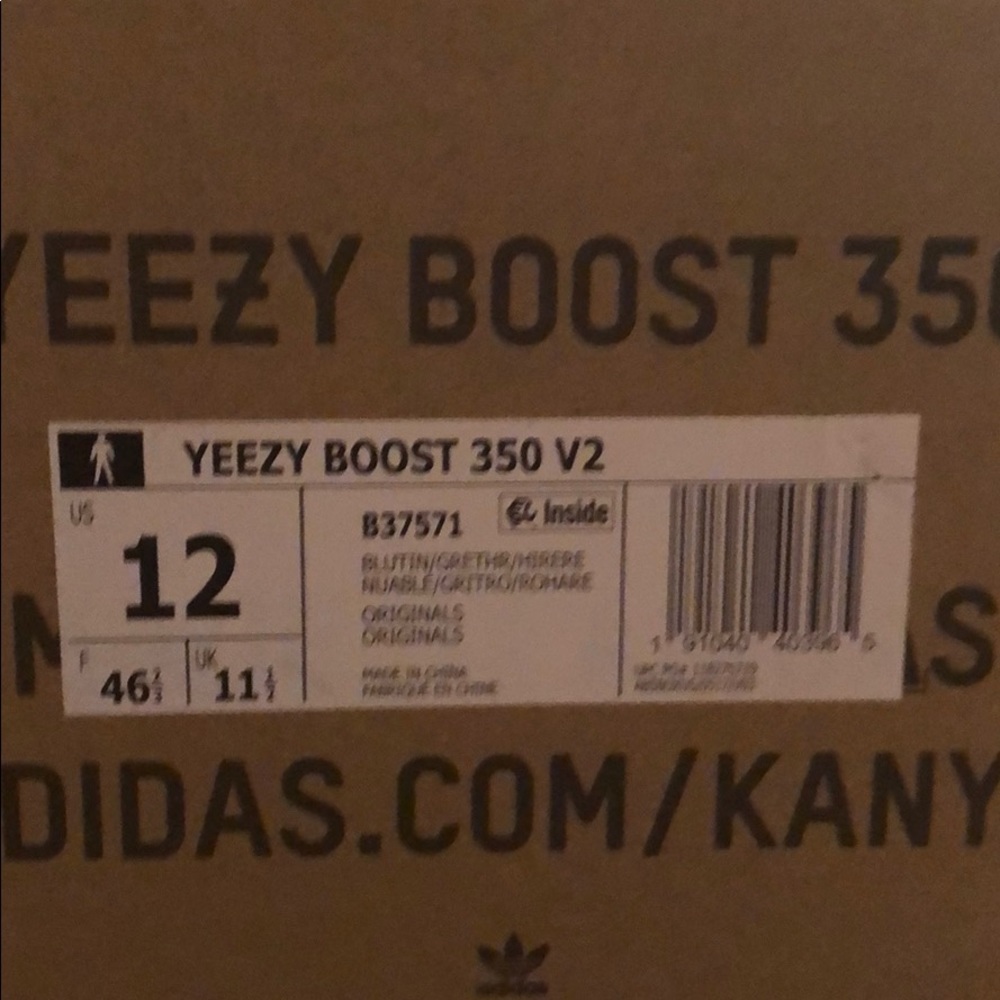 9/10 Yeezy Blue tint. Size 12 Original Box. - Picture 5 of 5